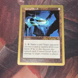 Cursed Scroll X1 Mtg World Championships Kai Budde Lp - Image 1