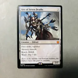 x1 Sire of Seven Deaths FDN Foundations MTG 1 MYTHIC M/NM 1x - Image 1