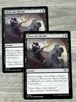 X2 Shoot the Sheriff - Regular #106 NM/MINT Outlaws of Thunder Junction MTG - Image 1