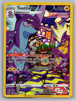 Toxtricity - GG09/GG70 - Pokemon Crown Zenith Galarian Gallery Holo Card NM - Image 1