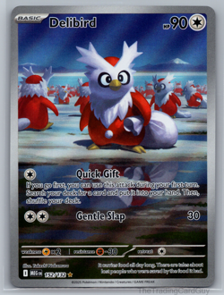 Pokemon TCG Delibird 152/132 Mega Evolution Illustration Rare Holo NM - Image 1