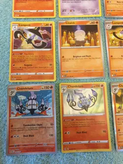 LITWICK, LAMPENT, & CHANDELURE BUNDLE OF POKEMON CARDS - Image 4
