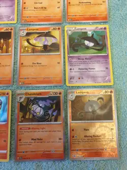 LITWICK, LAMPENT, & CHANDELURE BUNDLE OF POKEMON CARDS - Image 5