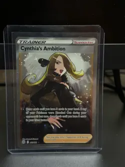 Cynthia's Ambition 169/172 Brilliant Stars Full Art Trainer Pokemon Card NM - Image 1