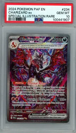 2024 Pokemon Paldean Fates Charizard ex Special Illustration Rare PSA 10 234/091 - Image 1