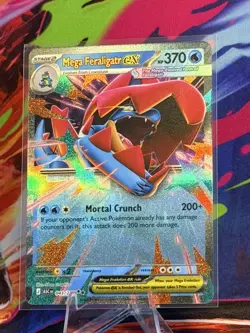 Pokemon TCG Mega Feraligatr Ex 043/217 Ascended Heroes - Pack Fresh - Image 1