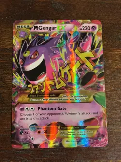 Pokemon M Gengar EX 121/119 XY Phantom Forces Secret Rare Mega Full Art Holo x1 - Image 1