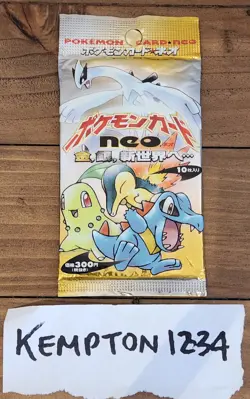 Pokemon Neo Genesis Japanese Booster Pack - Image 1