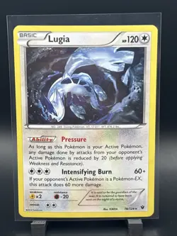 Pokemon TCG Lugia Fates Collide 78/124 Exclusive Cracked Ice Holo - Image 1