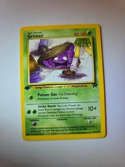 Pokemon TCG - GRIMER 57/82 - Team Rocket (2000) WOTC - Pokemon 1st Edition NM - Image 1
