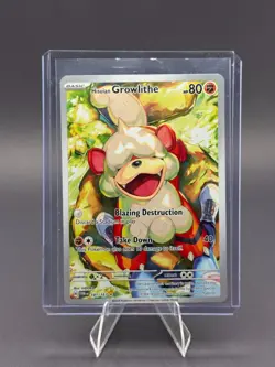 Hisuian Growlithe Pokemon Twilight Masquerade 181/167 Rare Near Mint - Image 1