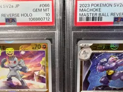 PSA 10 MACHOP MACHOKE MACHAMP Master Ball SEQ SET Pokemon 151 SV2A 066 067 068 - Image 3