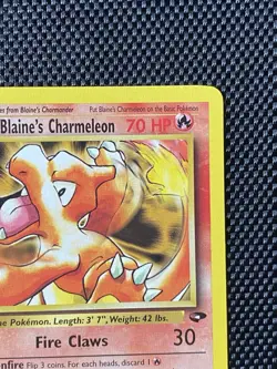Blaine's Charmeleon 31/132 Gym Challenge Regular Uncommon Pokemon LP/NM - Image 3