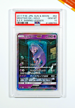 Pokemon PSA 10 Mewtwo Gx #82 Holo Shining Legends Sun & Moon 2017 Japanese - Image 1