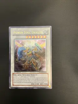 Yu-Gi-Oh TCG Power Tool Dragon Ultimate Rare RGBT-EN042 1st Edition Near Mint - Image 1