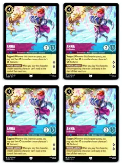 #72 Anna - Ice Breaker Playset x4 2025 Disney Lorcana Archazia's Island 4x - Image 1