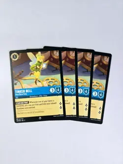 Tinker Bell Very Clever Fairy Playset 4 cards - Into the Inklands Disney Lorcana - Image 1