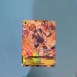 Sanji One Piece Kingdoms of Intrigue OP04-104 Alt Art Holo 5000 Power Card - Image 3