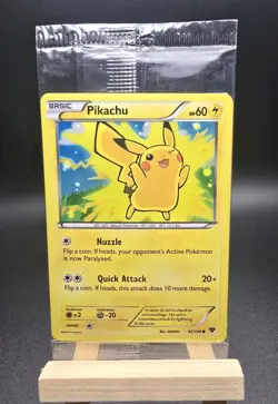 Pokemon Card - Pikachu XY 42/146 - Holo - Movie Promo - Factory Sealed 2014 - Image 1