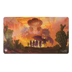 Magic Outlaws of Thunder Junction Standard card Playmat holofoil Gang Silhouette - Image 1