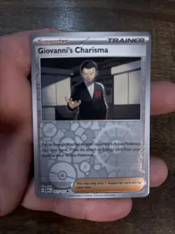 Giovanni's Charisma Reverse Holo 161/165 Scarlet & Violet 151 Pokemon Card Nm - Image 1