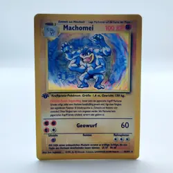 Pokemon TCG Karte - Machomei - 1. Edition - Base Set 8/102 - Deutsch - WOTC - Image 1