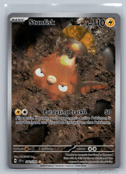 Stunfisk 202/191 SV08: Surging Sparks - Pokemon Card - NM - Image 1