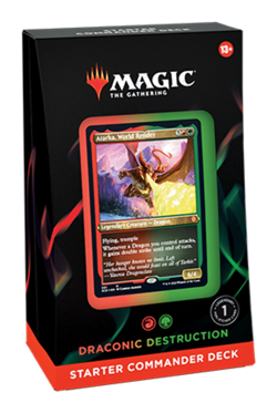 Magic the Gathering : Evergreen Starter Commander Decks 2022 Draconic Destructio 195166134536 - Image 1