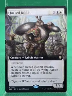 MTG Jacked Rabbit (Extended Art) Commander: Bloomburrow 0045 Rare NM/M - Image 1