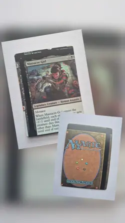 Massacre Girl Rare Foil War of the Spark NFC Miscut MTG - Image 3