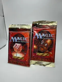 2 Portuguese MTG 4th Edition Sealed Booster Packs New Sealed - Image 1