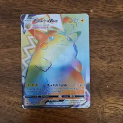 Pokemon Pikachu VMAX Secret Rare Holo 188/185 Vivid Voltage Card English - Image 1
