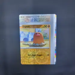 Pokemon TCG Error Miscut Card Diglett 103/197 Obsidian Flames Reverse Holo - Image 3