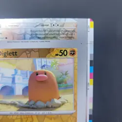 Pokemon TCG Error Miscut Card Diglett 103/197 Obsidian Flames Reverse Holo - Image 5