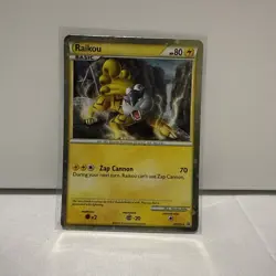 Y2K 2010 Shiny Raikou HGSS19 Pokemon Promo - Image 1