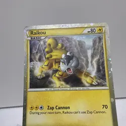 Y2K 2010 Shiny Raikou HGSS19 Pokemon Promo - Image 3