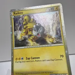 Y2K 2010 Shiny Raikou HGSS19 Pokemon Promo - Image 4