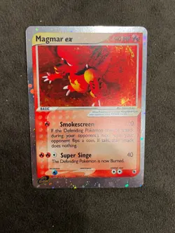 Magmar ex 100/109 Ruby and Sapphire UR Holo Pokemon LP - Image 1