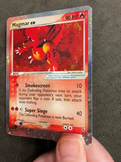 Magmar ex 100/109 Ruby and Sapphire UR Holo Pokemon LP - Image 5