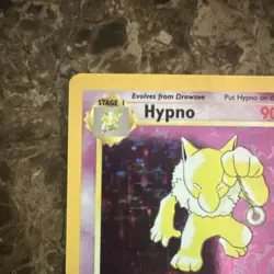 Pokemon TCG Hypno Fossil 8/62 Unlimited Holo Rare 1999 90 HP Stage 1 English LP - Image 3