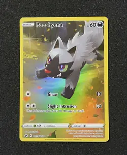 Poochyena GG33/GG70 Crown Zenith Galarian Gallery Full Art Holo - Pokemon TCG - Image 1