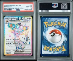 2025 Pokemon #175 Espeon EX Premium Figure Collection Promo PSA 10 GEM MT QTY - Image 3