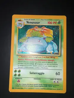 Carta Pokemon Venusaur 15/102 Set Base Holo Ita Condizione GOOD - Image 2