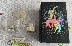 Pokemon TCG SWSH Arceus VStar Ultra Premium Metal Coin & Dice set w/ Deck Box - Image 1