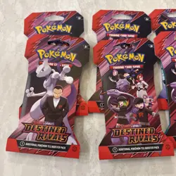 Pokemon TCG - Destined Rivals : Sleeved Booster Packs Lot of 14 Sealed - Image 3