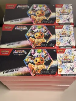 Sam’s Club Pokemon Prismatic Evolutions Surprise Box & Booster Bundle Ship ASAP - Image 3