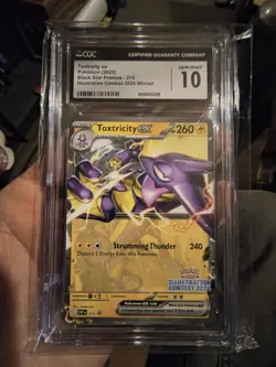 CGC 10 GEM MINT Toxtricity ex Illustration Contest 2024 Black Star Promo Pokemon - Image 2