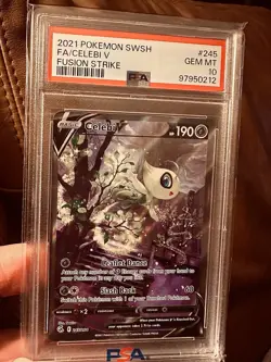 Pokemon Celebi V F/A Fusion Strike 245/264 PSA 10 - Image 1