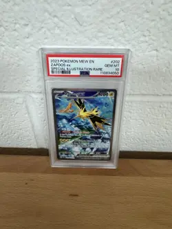 Pokemon Zapdos ex 202/165 SIR Scarlet & Violet 151 Holo SIR GEM MINT PSA 10 - Image 1