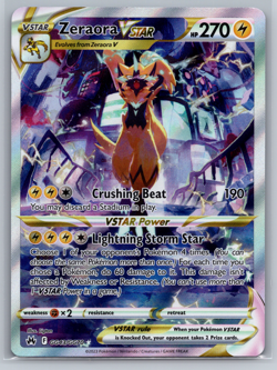 Zeraora VSTAR - GG43/GG70 Crown Zenith Ultra Rare Pokemon TCG NM - Image 1